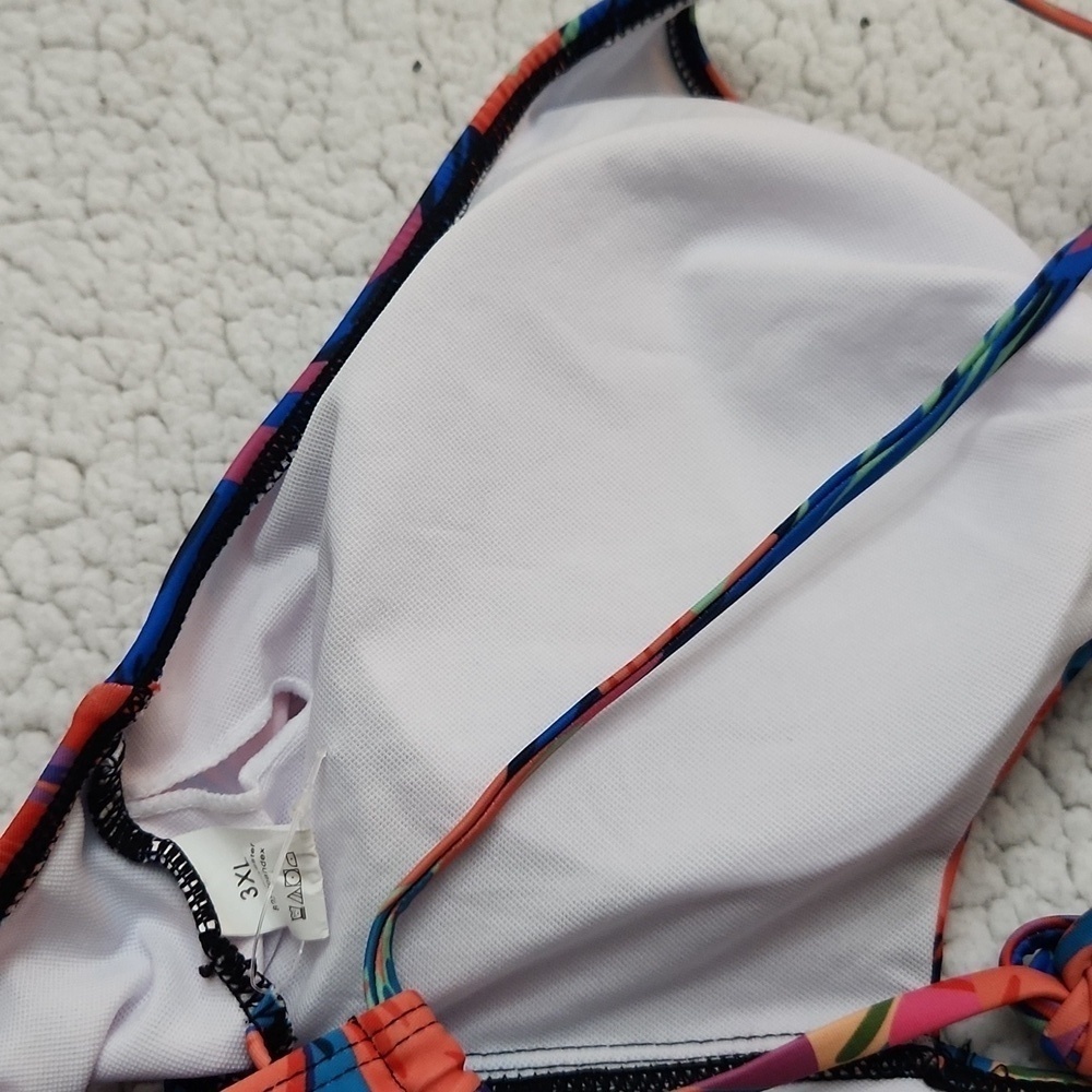 Tropical Floral One Piece Swimsuit Padded Beach Pool Party Vacation - Picture 6 of 7